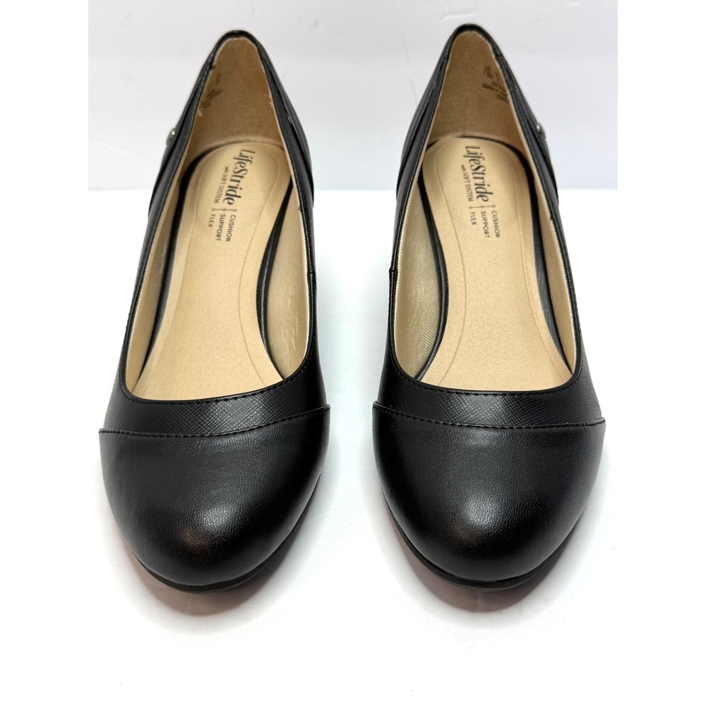 LifeStride Dreams Wedge Pumps Black Size 7.5M NWT and BOX